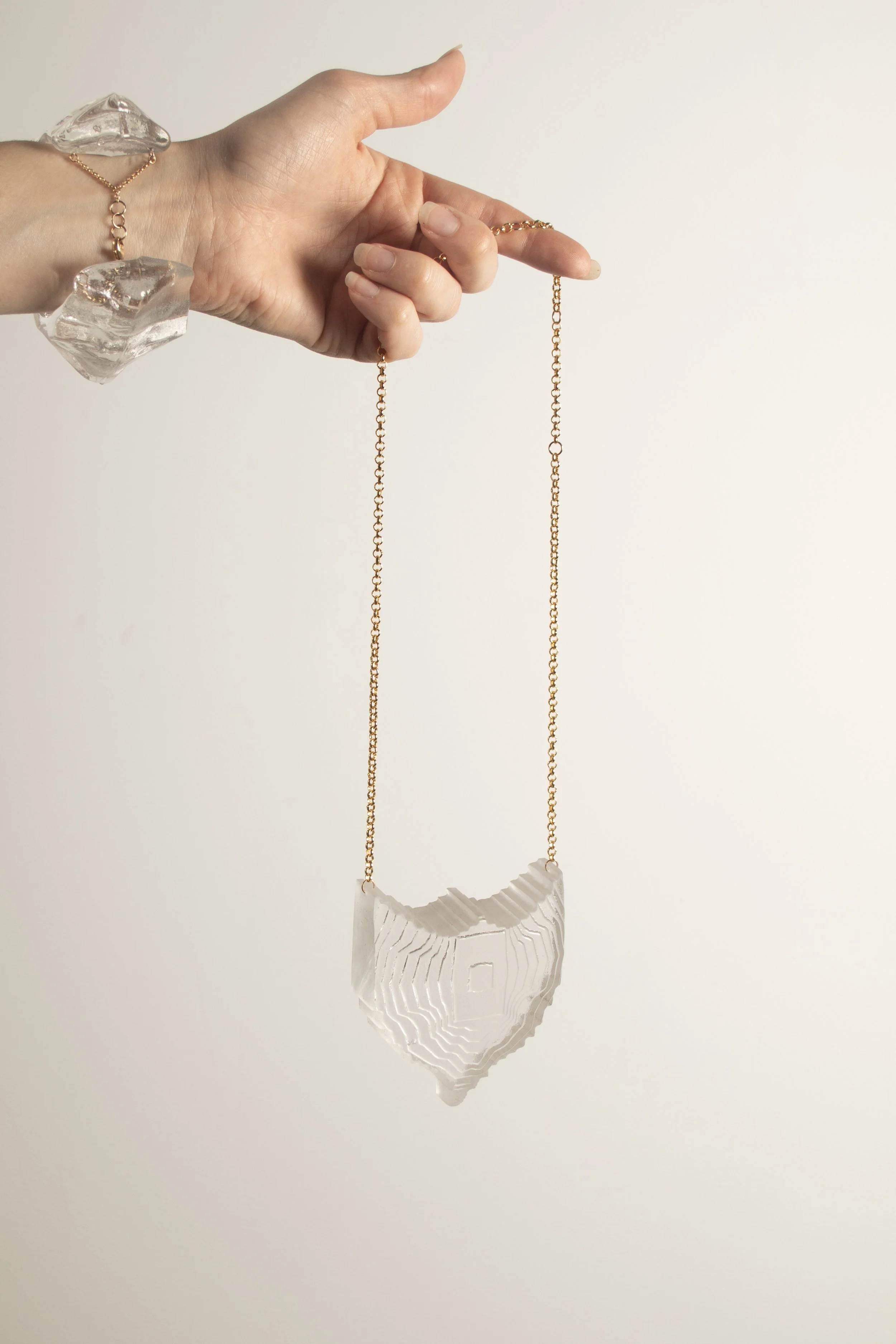 Large Relief Shield in Clear