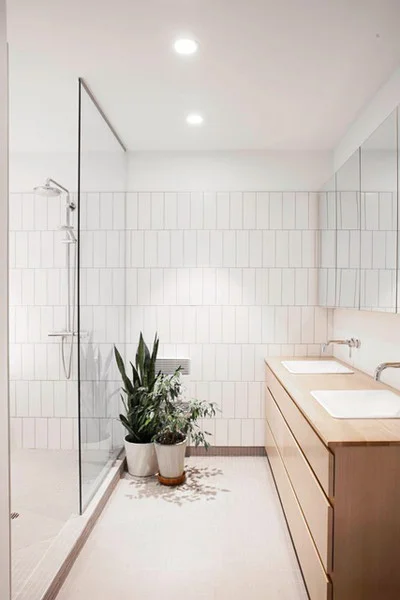 This is another great vertical option that isn't seen as often. Image via Lonny Mag. Image via Elle .