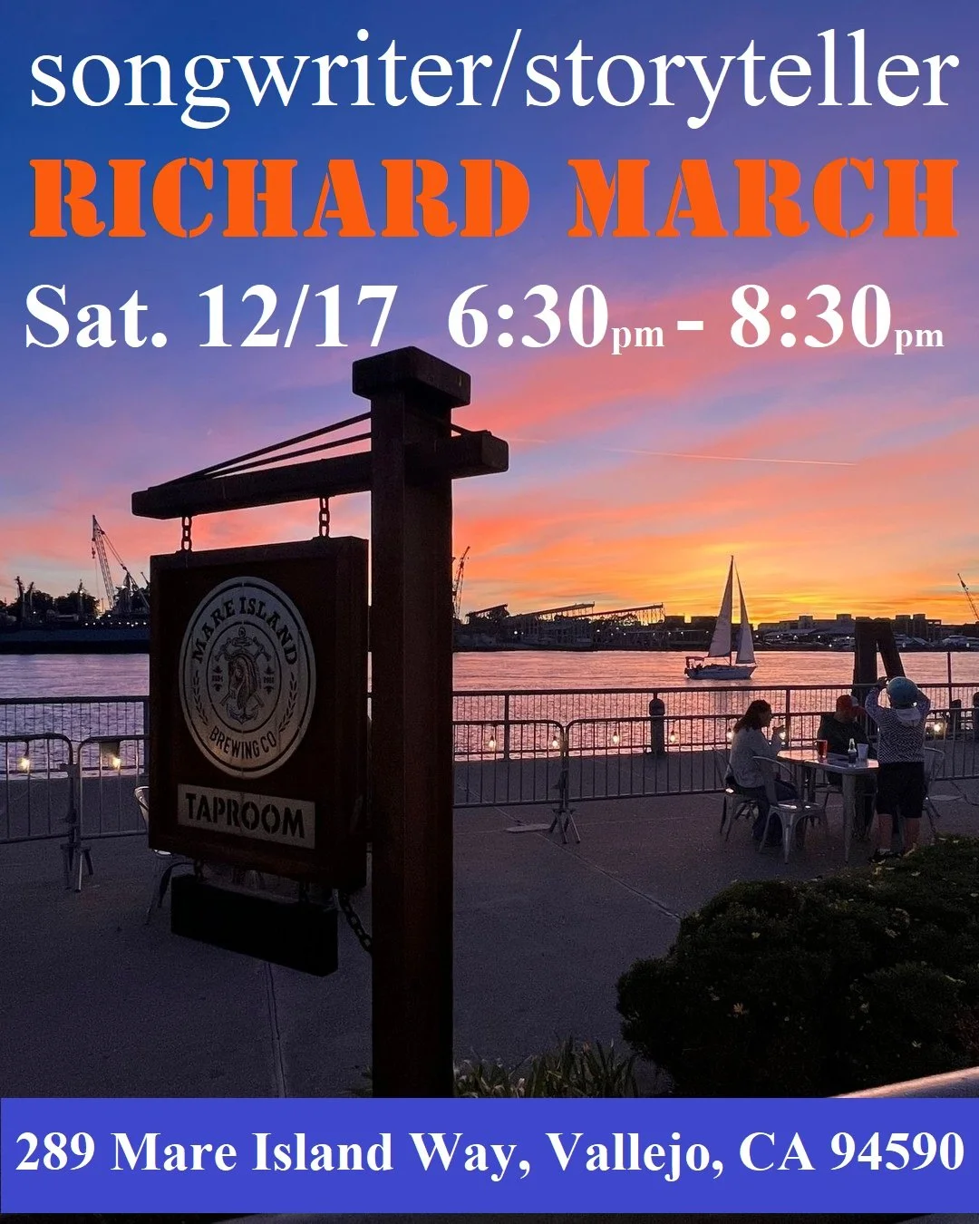 Richard March Acoustic Sets at the waters edge