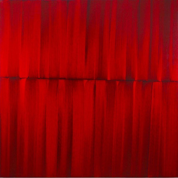 Red Veil Master Painting 5, oil on canvas, 180 x 180 cm, 2005, price on request.

Sylke von Gaza's work thus far can be divided into different strands. Her principal body of work consists of &bdquo;Early Works&ldquo;, individual works, themed groups 