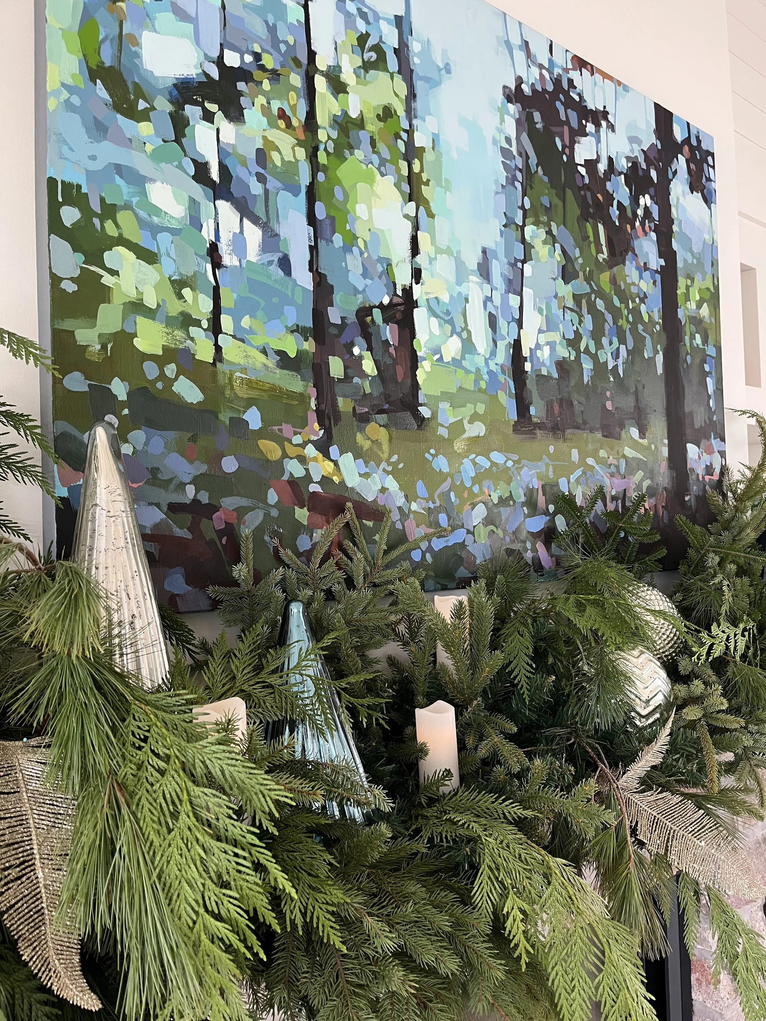 Draped in pine, fir & cedar...