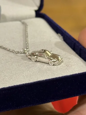 No.3 Shop x TMC Sterling Silver Sports Car Charm Necklace — The