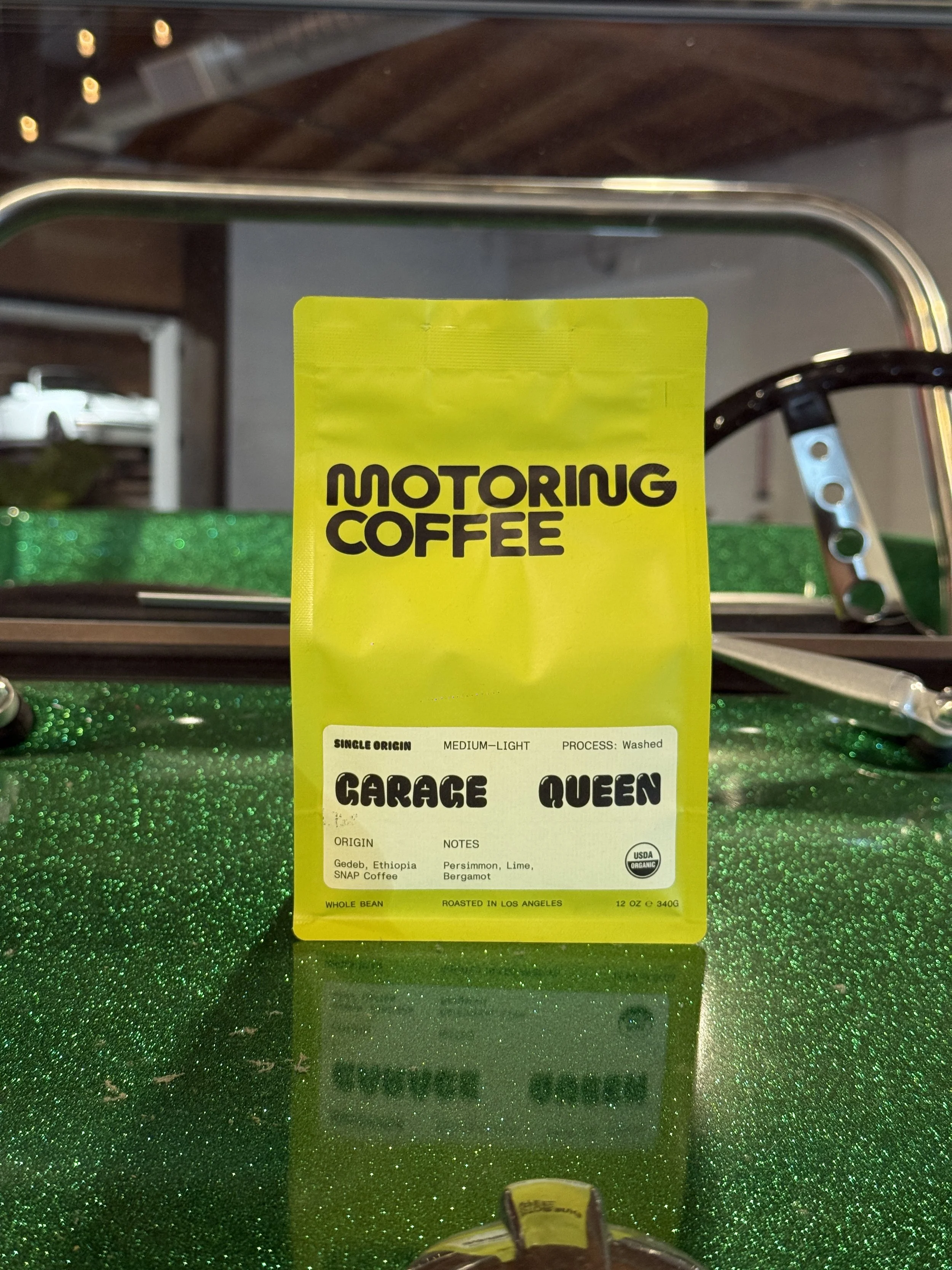 Garage Queen Motoring Coffee Beans - Single Origin Ethiopia - 12oz Whole Bean Bag