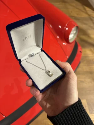 No.3 Shop x TMC Sterling Silver Sports Car Charm Necklace — The