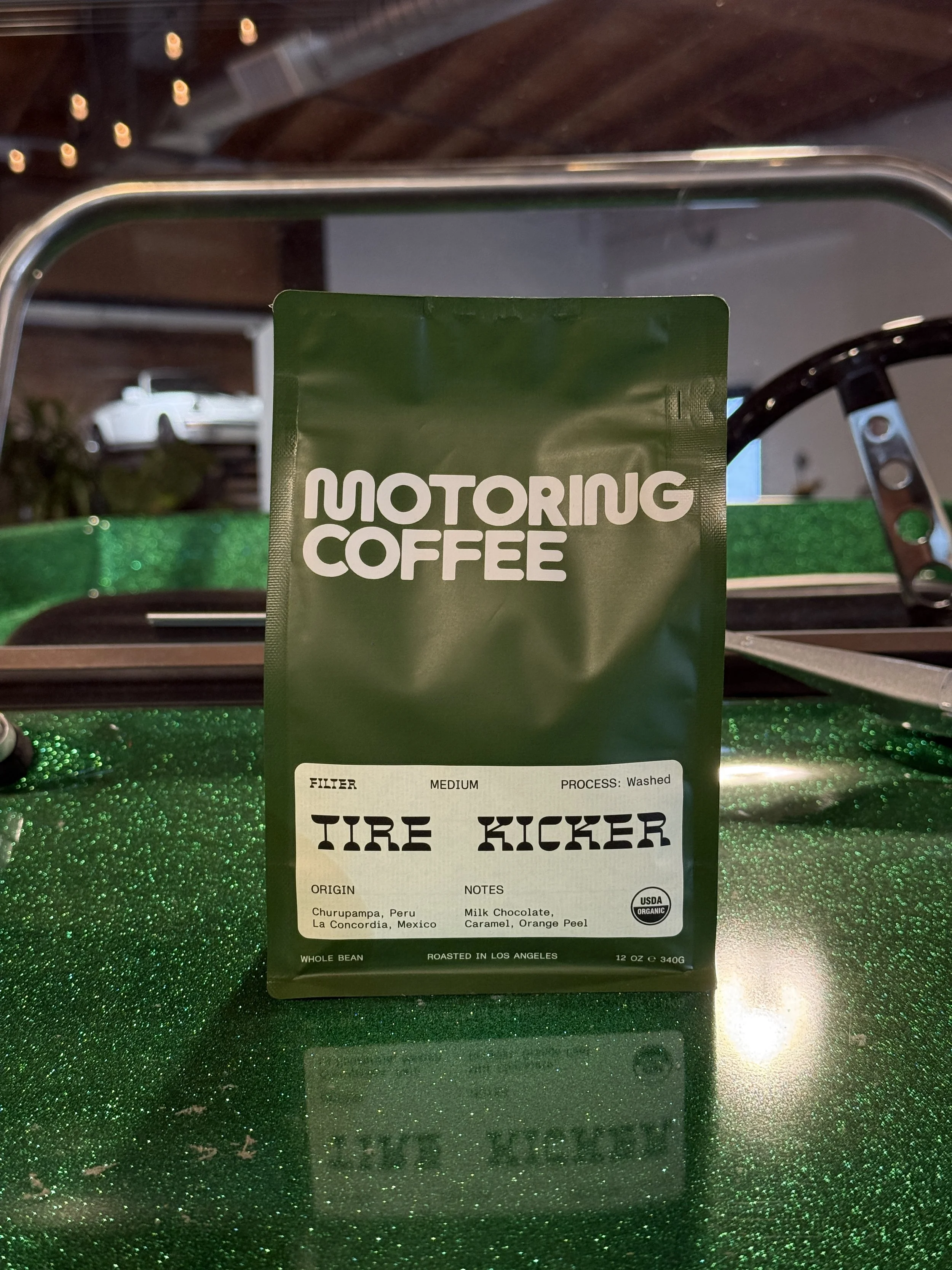 Tire Kicker Motoring Coffee Beans (Filter) - 12oz Whole Bean Bag