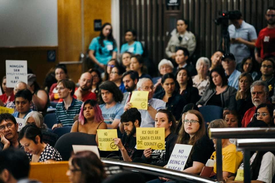 SURJers showed up to protect the Sanctuary policy in Santa Clara County