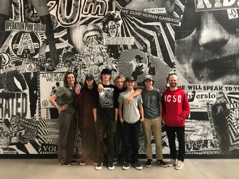 The Snowboard Team visiting Volcom HQ in Costa Mesa, California
