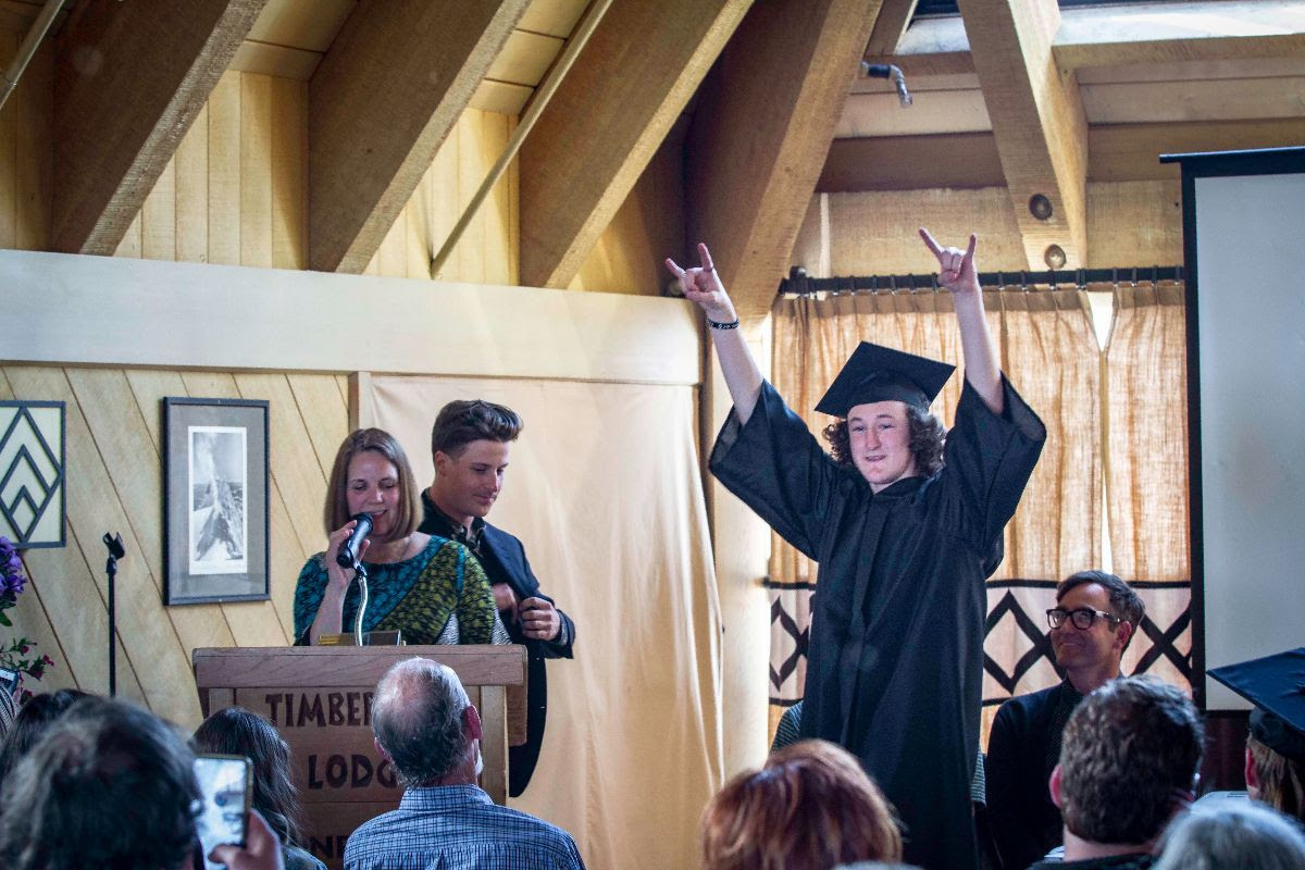Dave was stoked to get his diploma