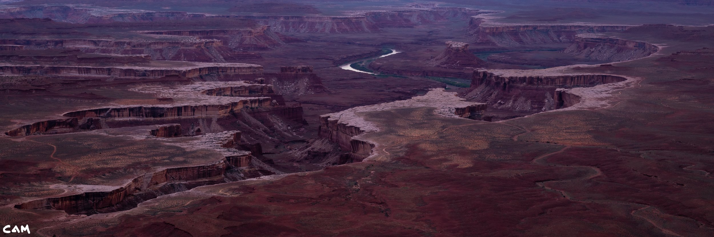 green river overlook dusk