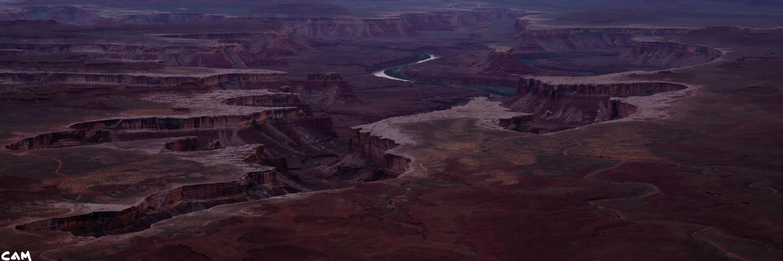 green river overlook dusk