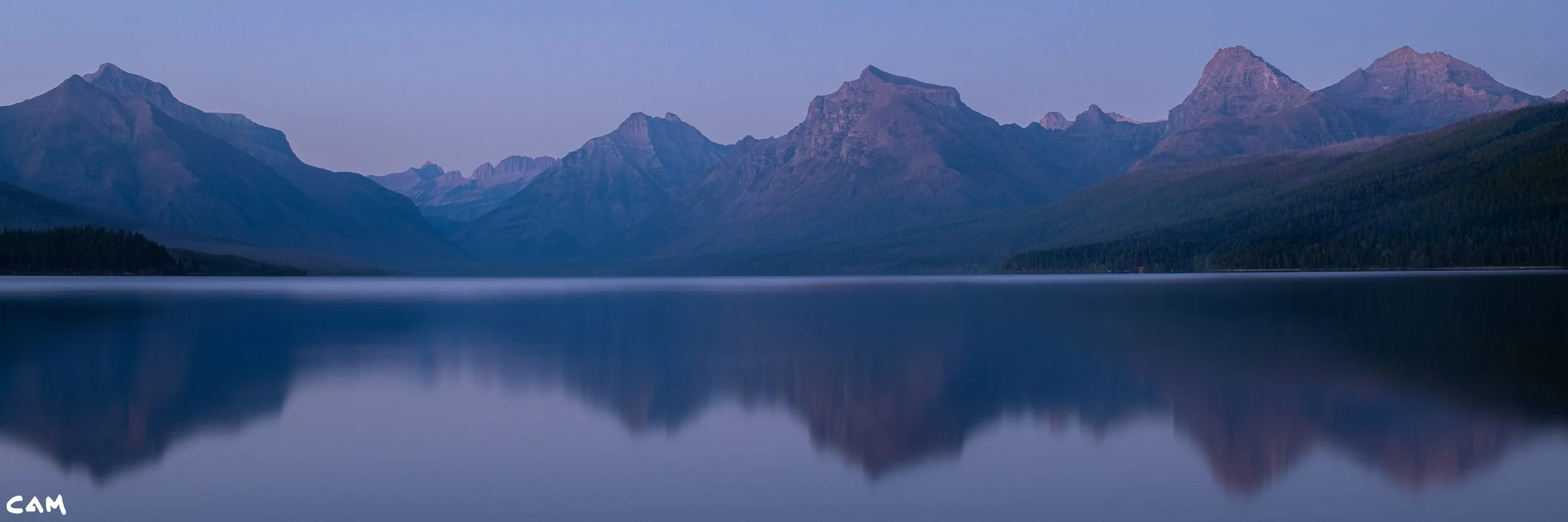 lake mcdonald dusk