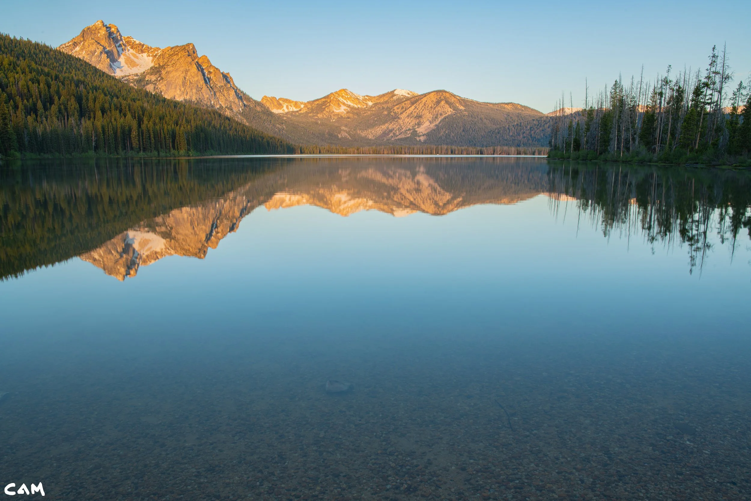stanley lake sunrise