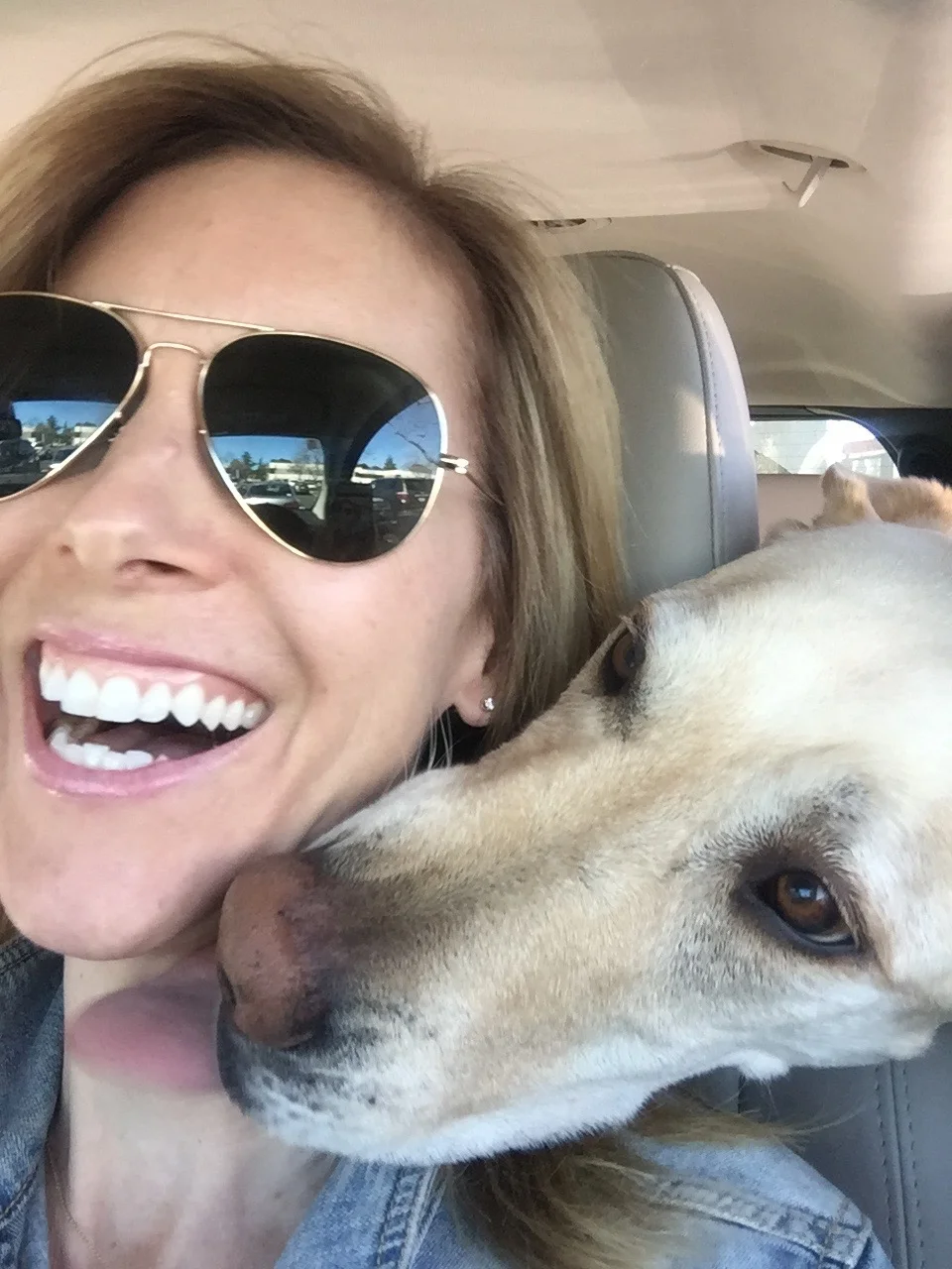 With my furry co-pilot, Rigby