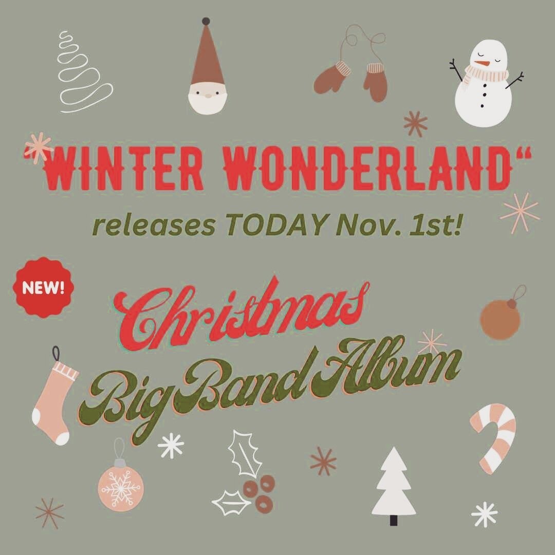 after four decades in the music biz, we finally officially release a Christmas Holiday Big Band Album today on @Bandcamp https://bit.ly/3Qm8TV6
.
.
.
.
.
#winterwonderland #christmasmusic #holidaymusic #bigband #jazz #jazzmusic #swingmusic #swingmake