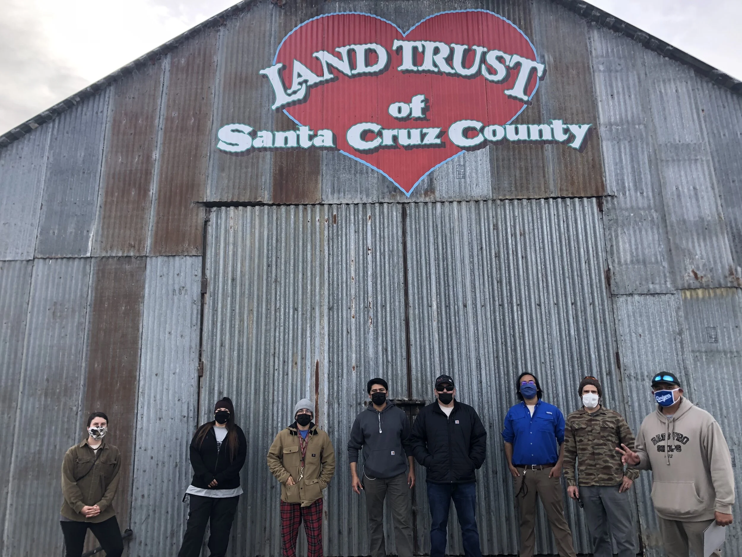 NSC staff at Santa Cruz Land Trust site near Elkhorn Slough