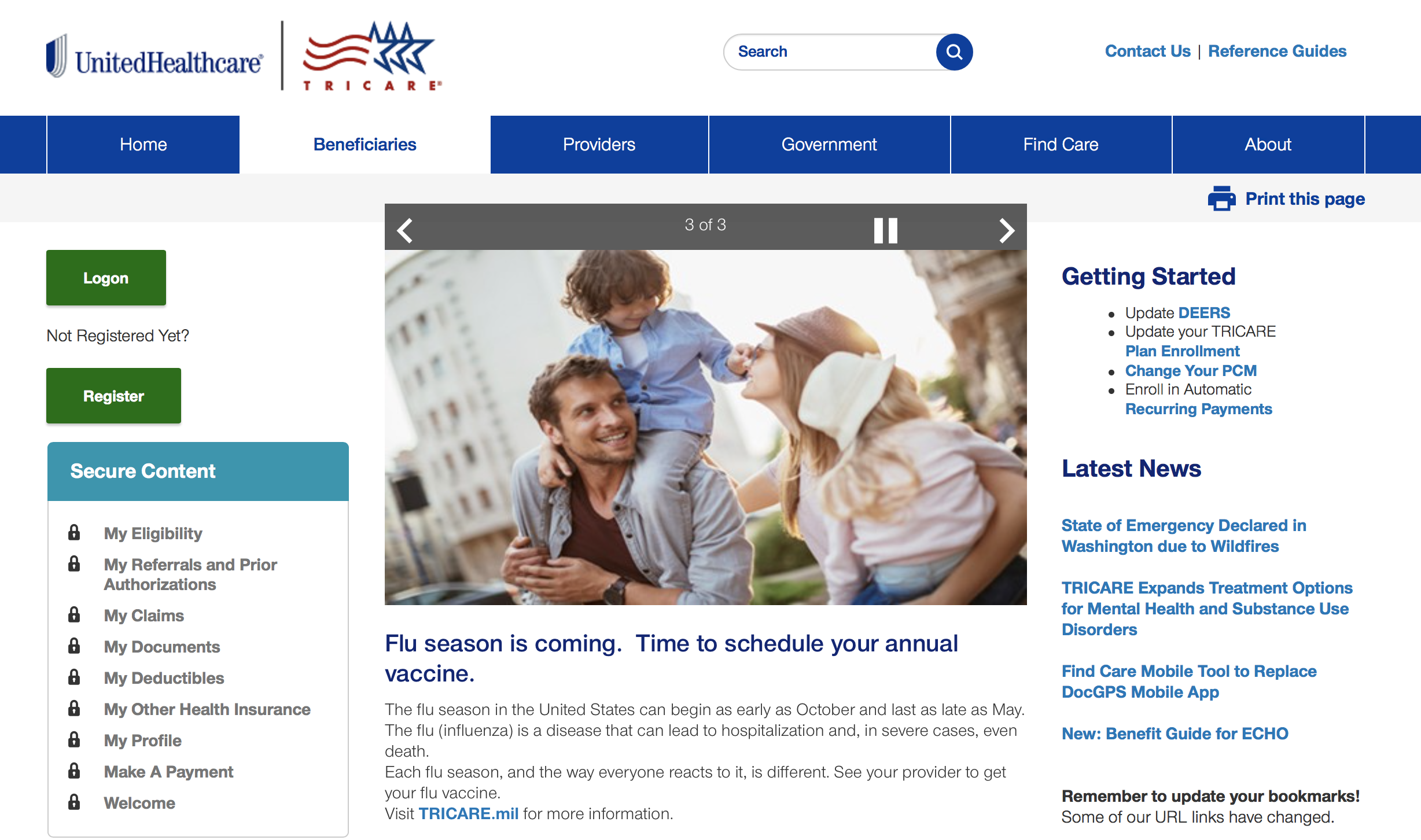 UHG TRICARE Web Portal