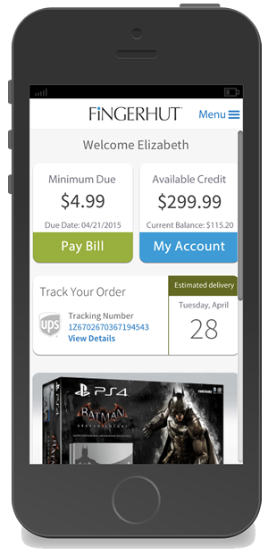 Fingerhut Native App Indigo Prototype