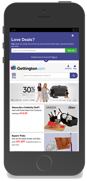 Gettington Responsive Design