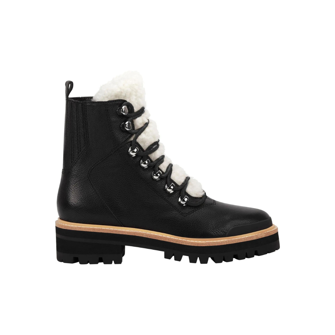 Marc Fisher LTD Izzie Shearling Lace-Up Boot