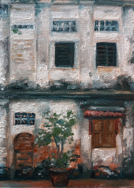  oil, 7" x 5"- Malacca, Malaysia 
