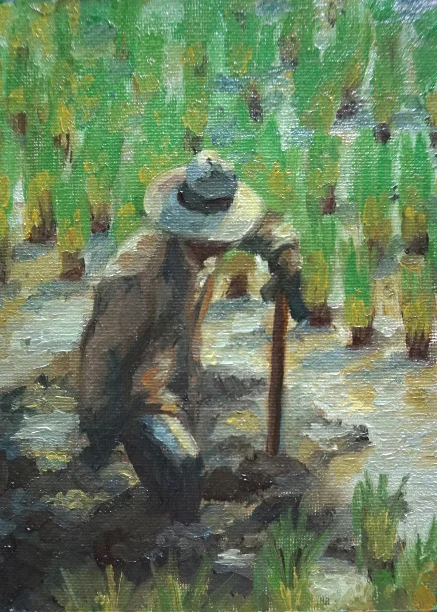  oil, 7" x 5"- Indonesia 