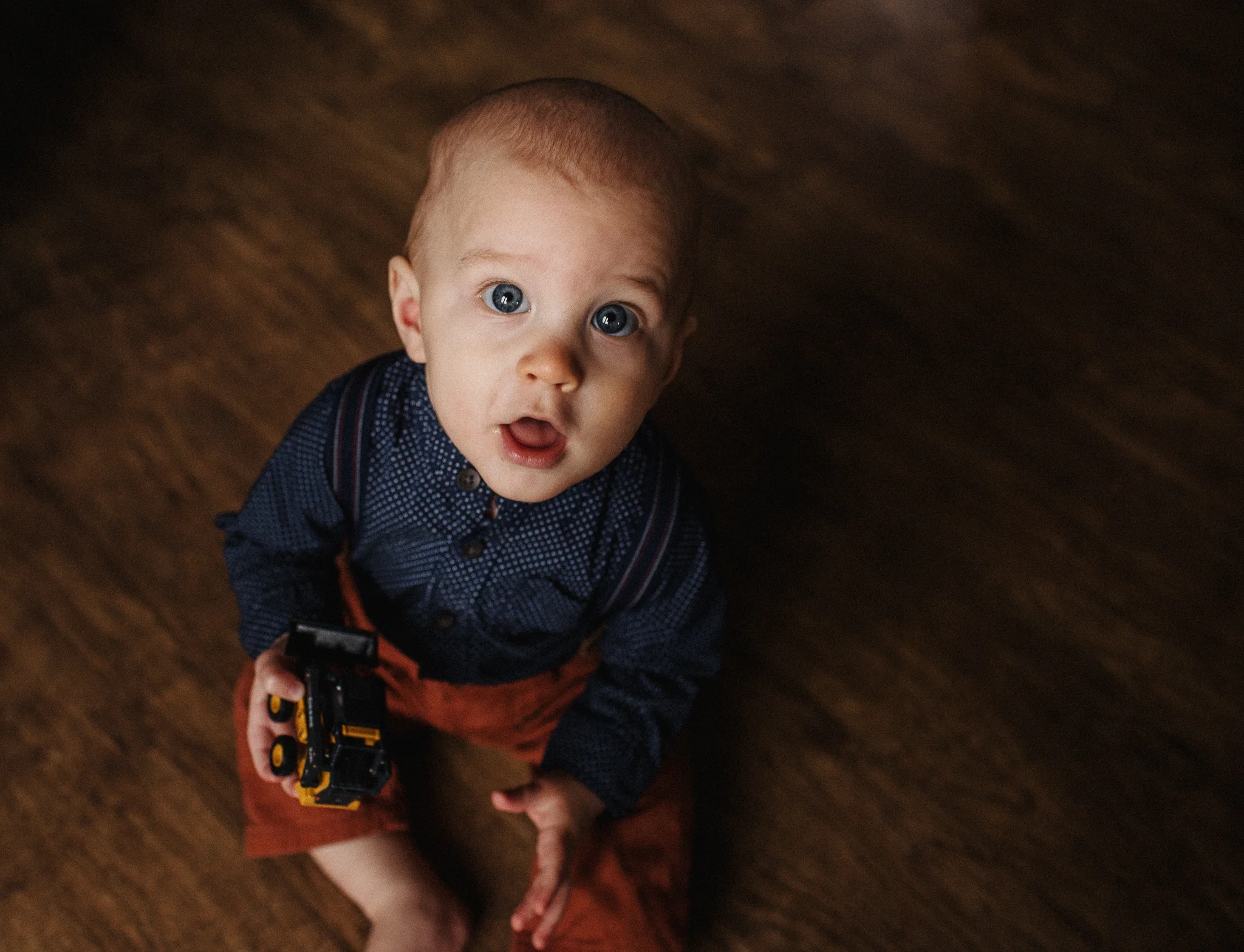 baby looking at camera