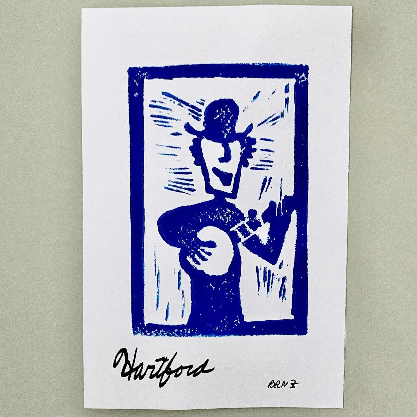 @dannybarnesbanjo is making very cool art. Support him at the link in our profile. #johnhartford #dannybarnes #art