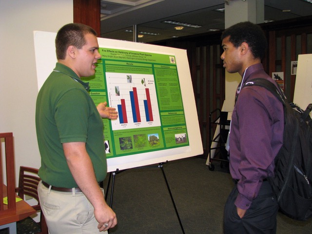  Presenting research as a TERFer at the WashU Undergraduate Research Symposium in October 2013 