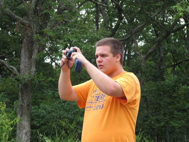 Capturing the view from the bluff over the Meramec River during July 2013 