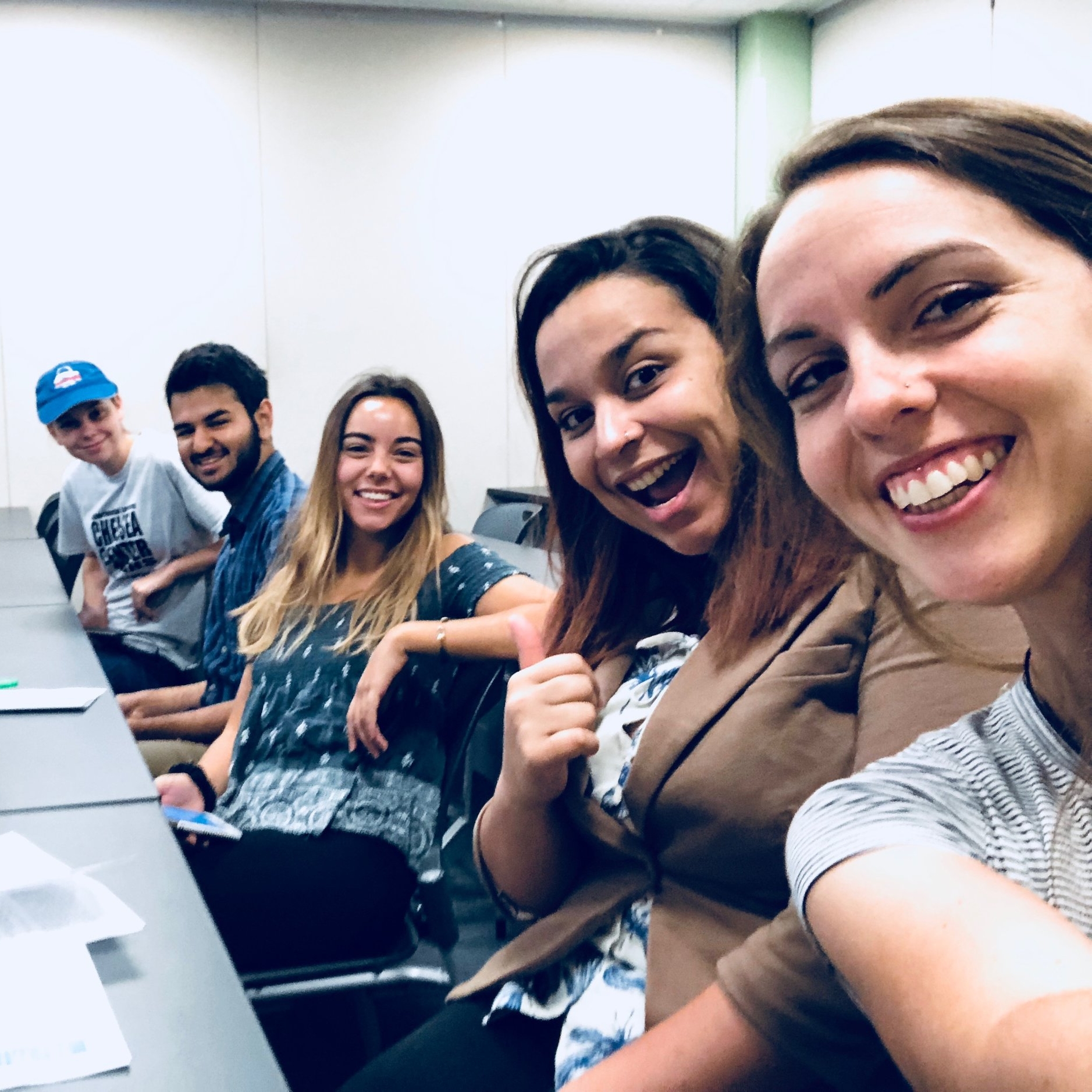Way to go, Derek!! Derek's research teammates, mentors, and Tyson staff were there to support him. (Left to right: Julia Berndt, Anirudh Gandhi, Olivia Arias, Letícia De Souza Soares, and Solny Adalsteinsson. Not pictured: Kayla Wallace and Beth Bir…