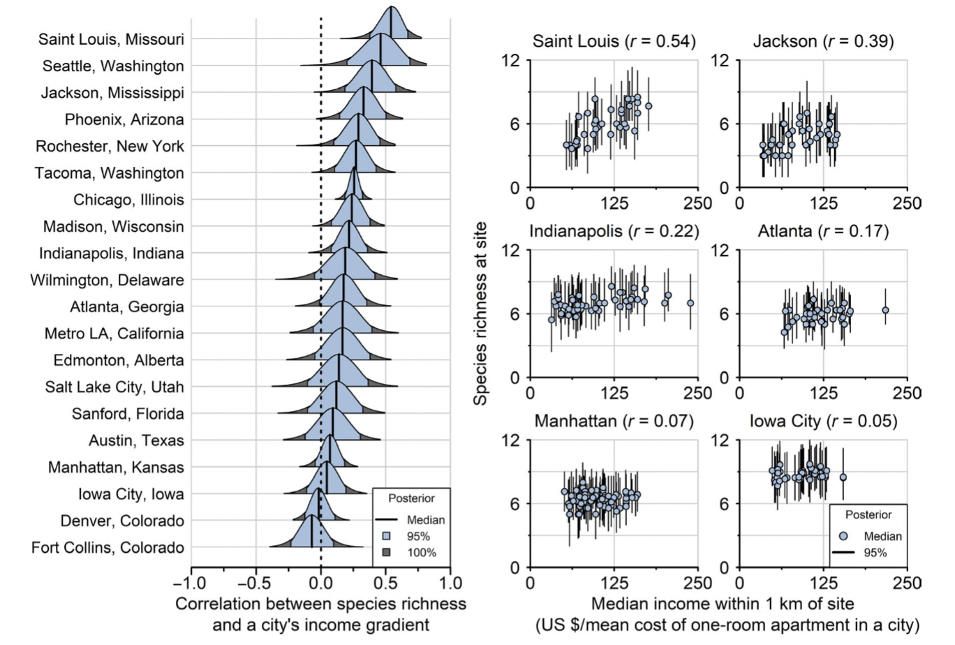 Tyson scientists and collaborators publish multi-city investigation of "luxury effect" on wildlife