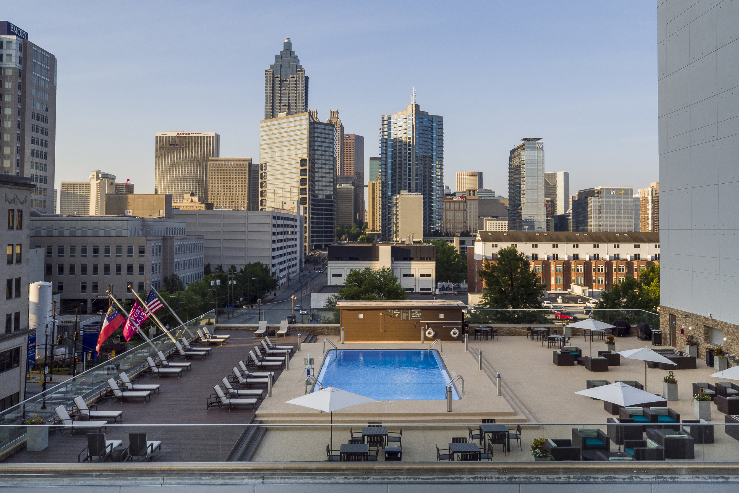 Crowne Plaza Atlanta Midtown - Rooftop Pool Deck Full Shot.jpg