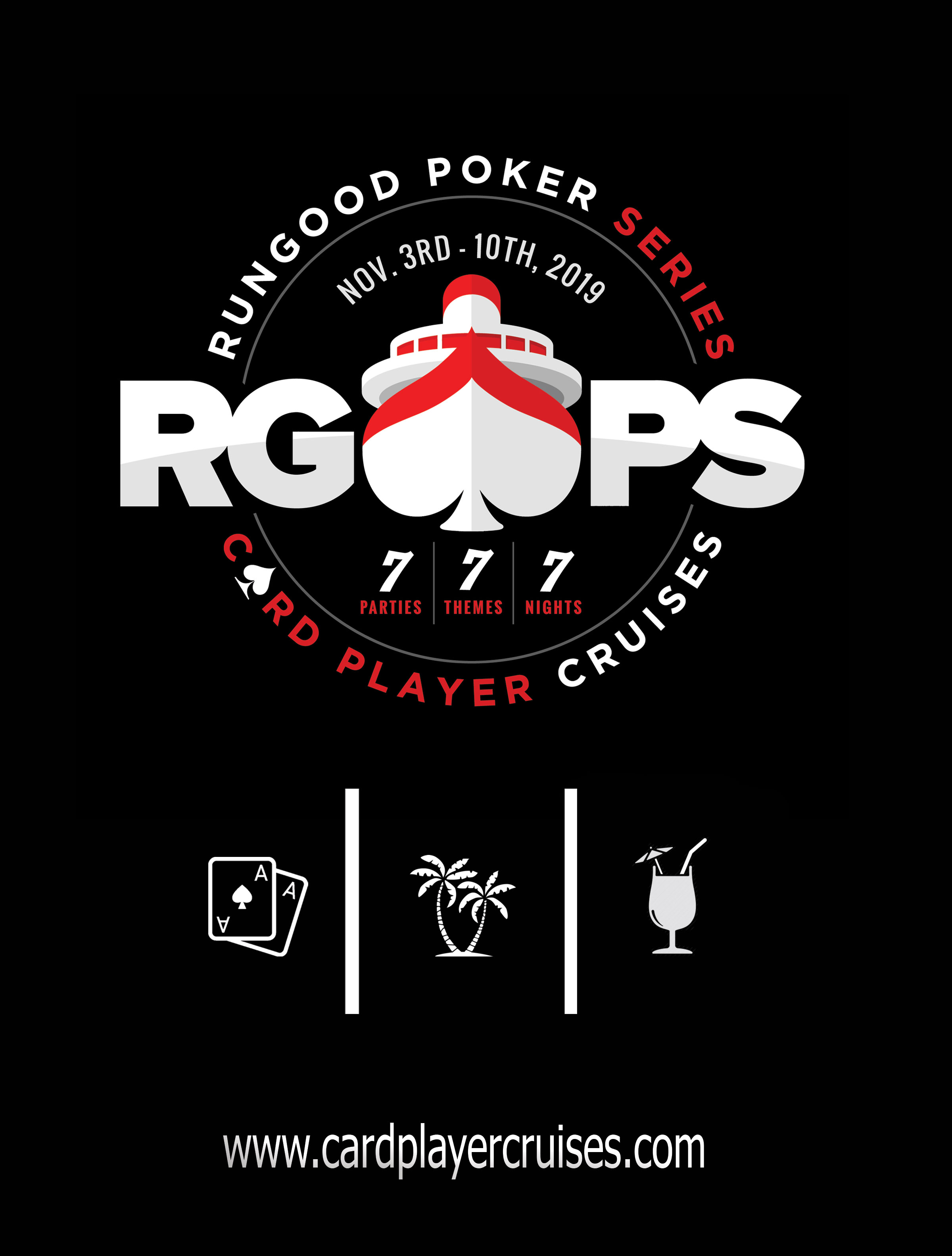 This graphic was made for the promotion of the upcoming RunGood cruise.
