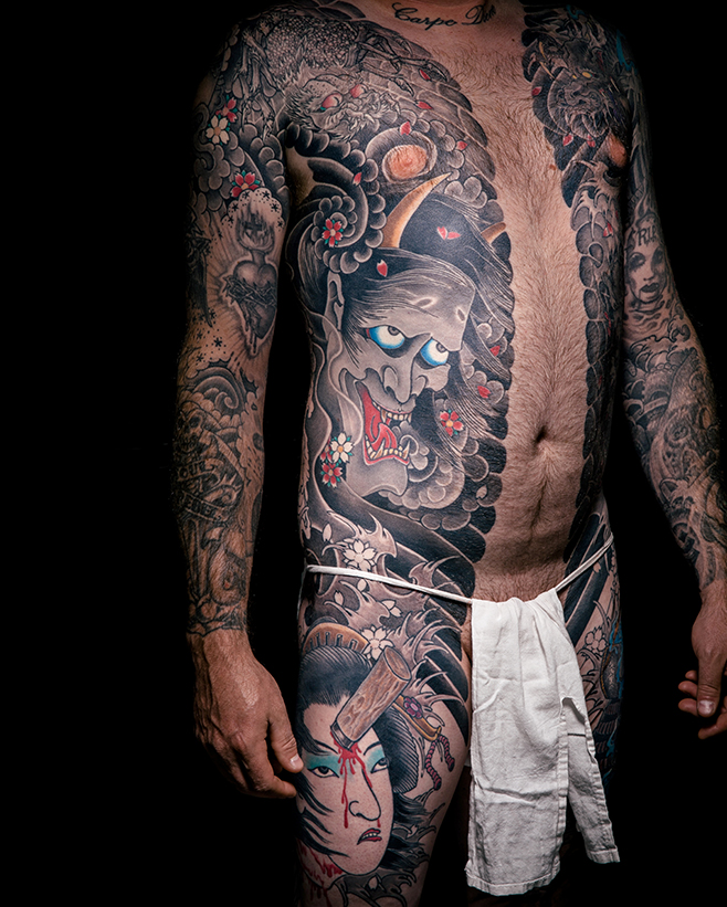 My Japanese tattoo left leg done by RayArt Tattoo Laguna Philippines   rirezumi