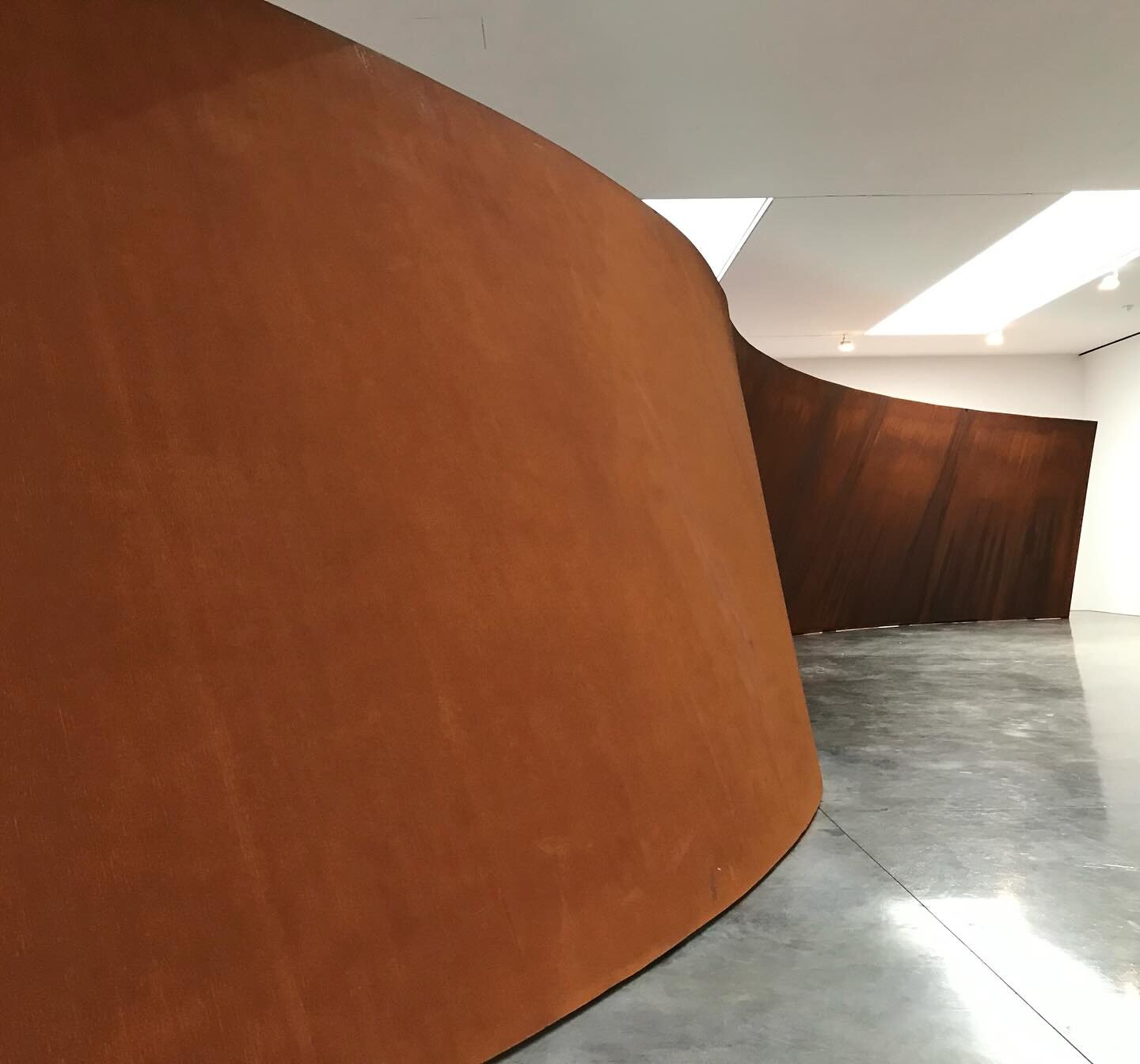 Thank you Richard Serra, an artist who demands our physical presence for his sculpture to make any real sense. With each encounter comes a search for language to represent physiological tremor and disorientation. Monumental and minimal, brutal and be