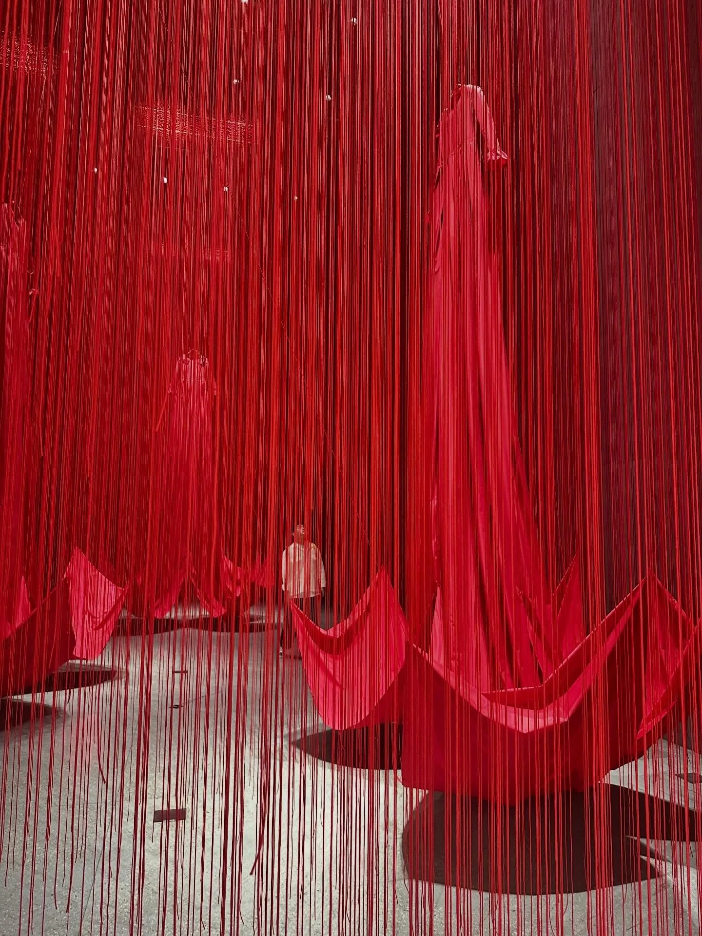M+ snapshots. Chiharu Shiota in the focus gallery, the extraordinary collection (mostly donated by the visionary Uli Sigg) sightings of Mendieta and Rauschenberg, and the Lee Bul survey show - weird, wild, futuristic installations that feel ahead of 