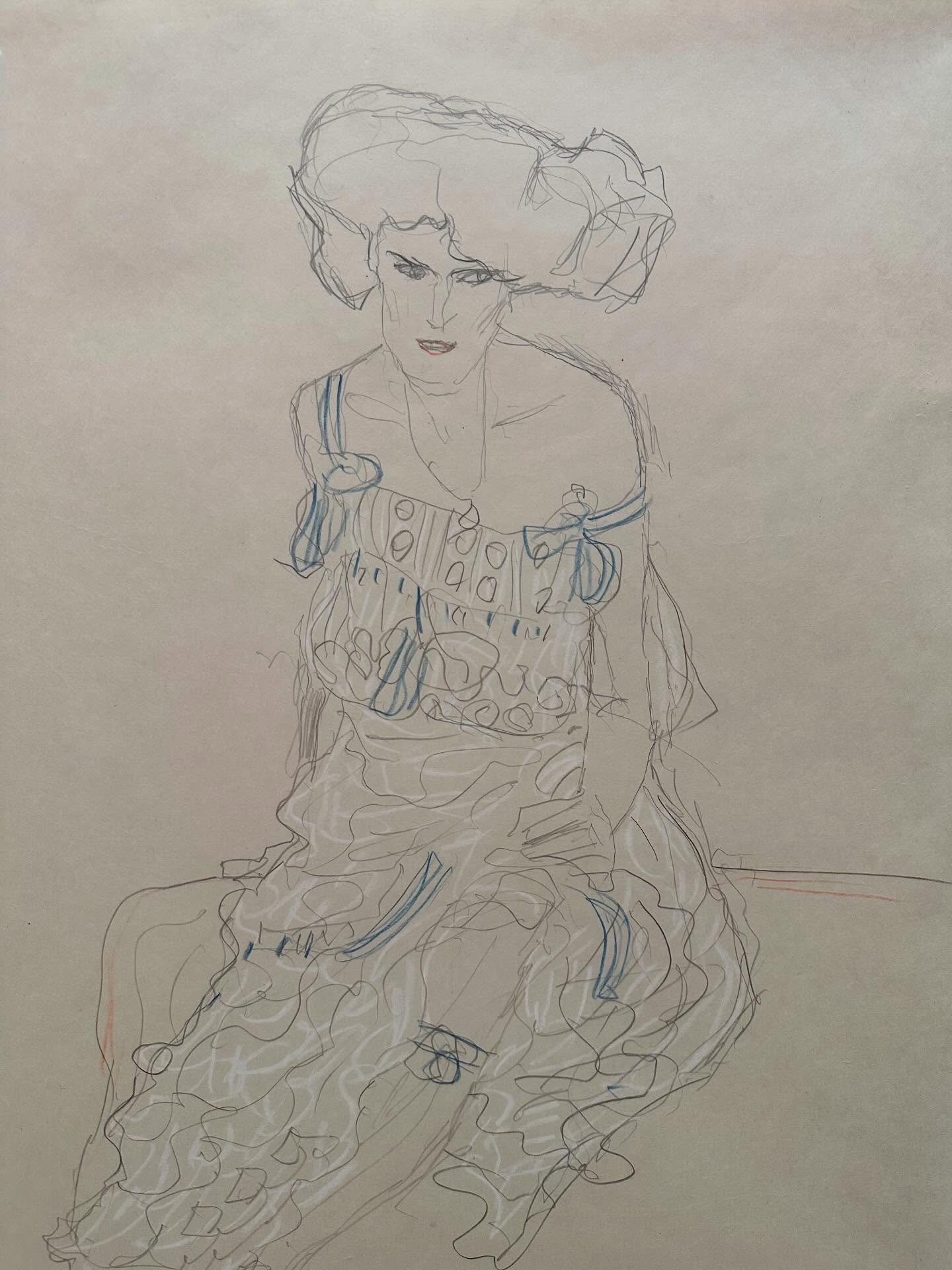 Klimt drawings at @gladstone.gallery uptown. Courtesy of @richardnagygallery . Very special to see so many&hellip; delicate sensual lines that connect us to the artist&rsquo;s hand with immediacy. Really beautiful.
#klimt #artadvisor #artadvisory @ma