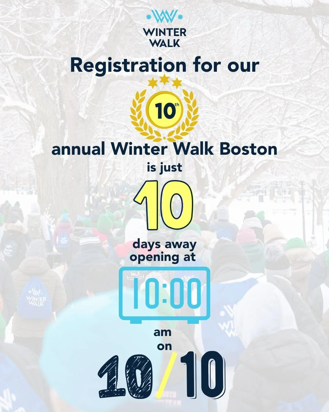 It may be fall, but it's Winter Walk season here! We can't wait to see our Boston friends back on the Common this February for our 10th annual Boston Walk Event! Stay tuned for announcements on registration and other news. #WinterWalk2026