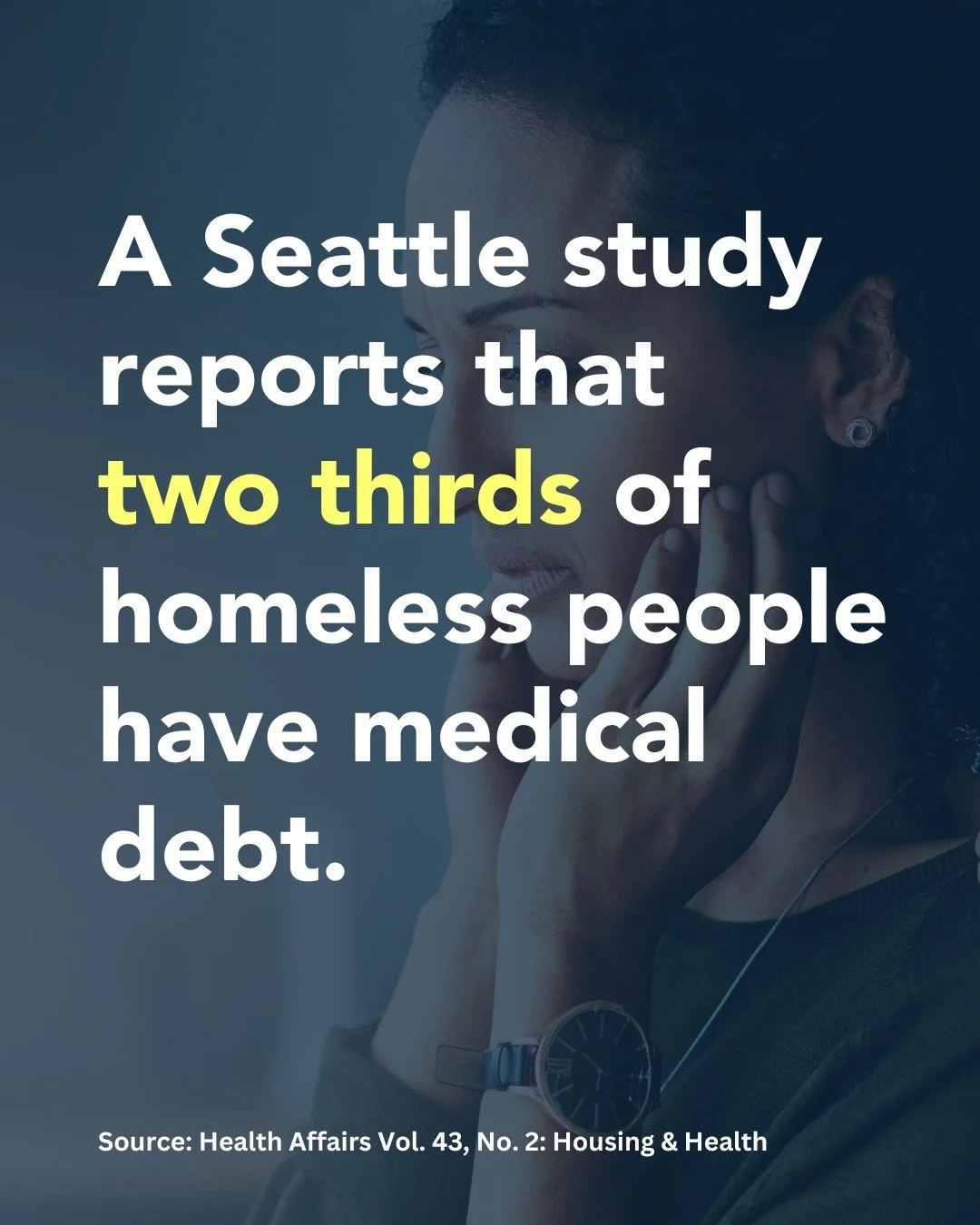 Medical debt is crushing and we believe in a world where healthcare doesn't push people deeper into homelessness.

Kayce Atencio, who had a heart attack when he was 19, was unable to rent an apartment for years because of bad credit attributed in par