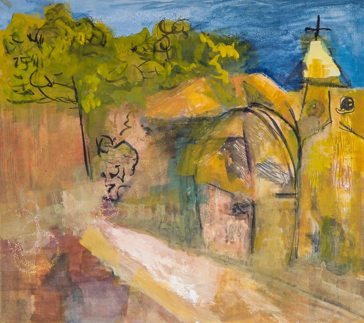 Outside Samos Monastery