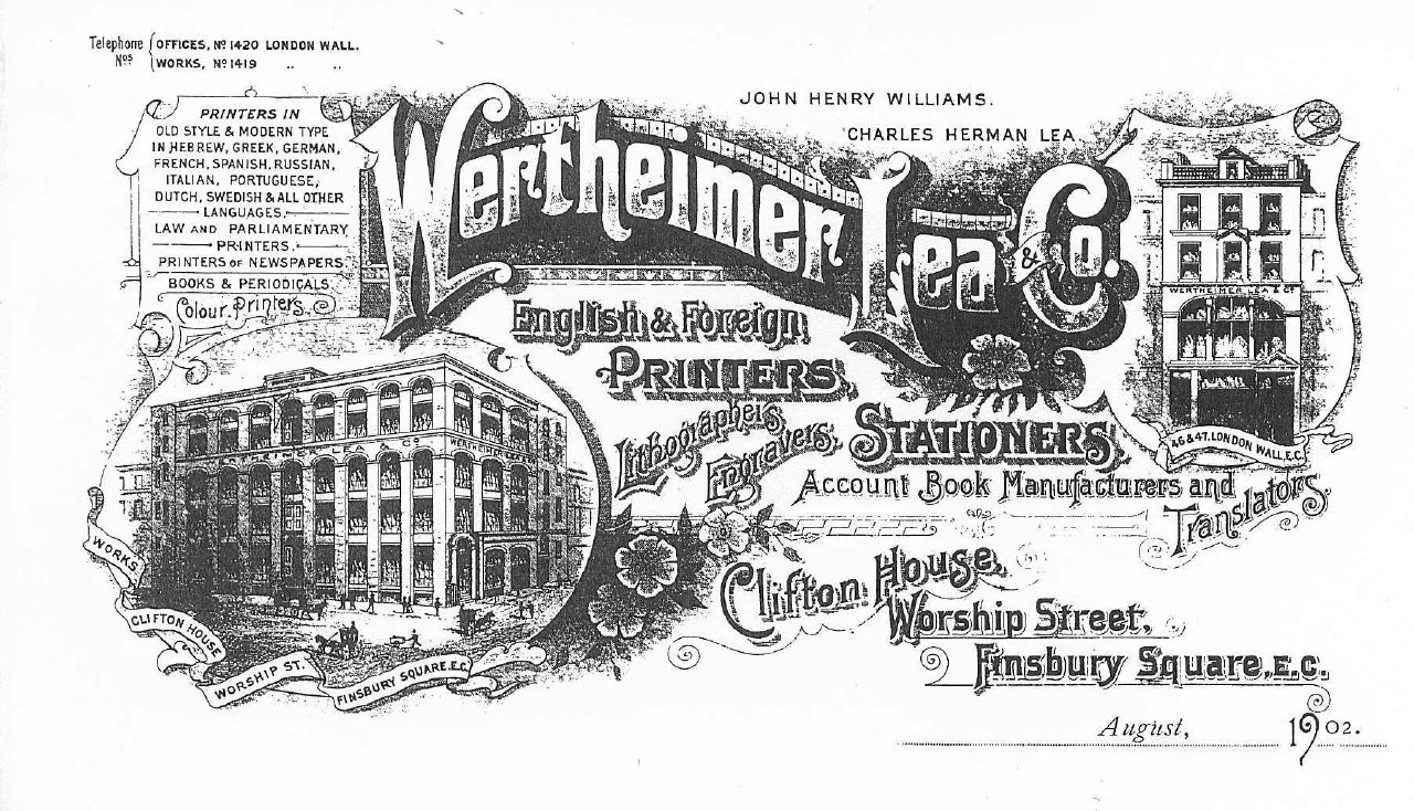Promotional material from 1902