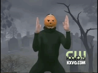 Vogueing + Pumpkin Head = Gay Icon? Yes!