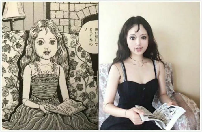 Artist: Junji Ito / Cosplayer: mamakiteru