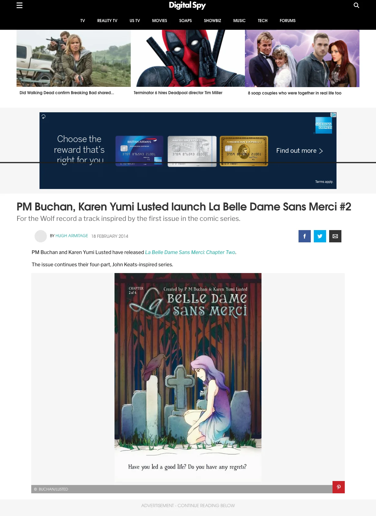 Digital Spy - La Belle Dame Sans Merci Chapter Two