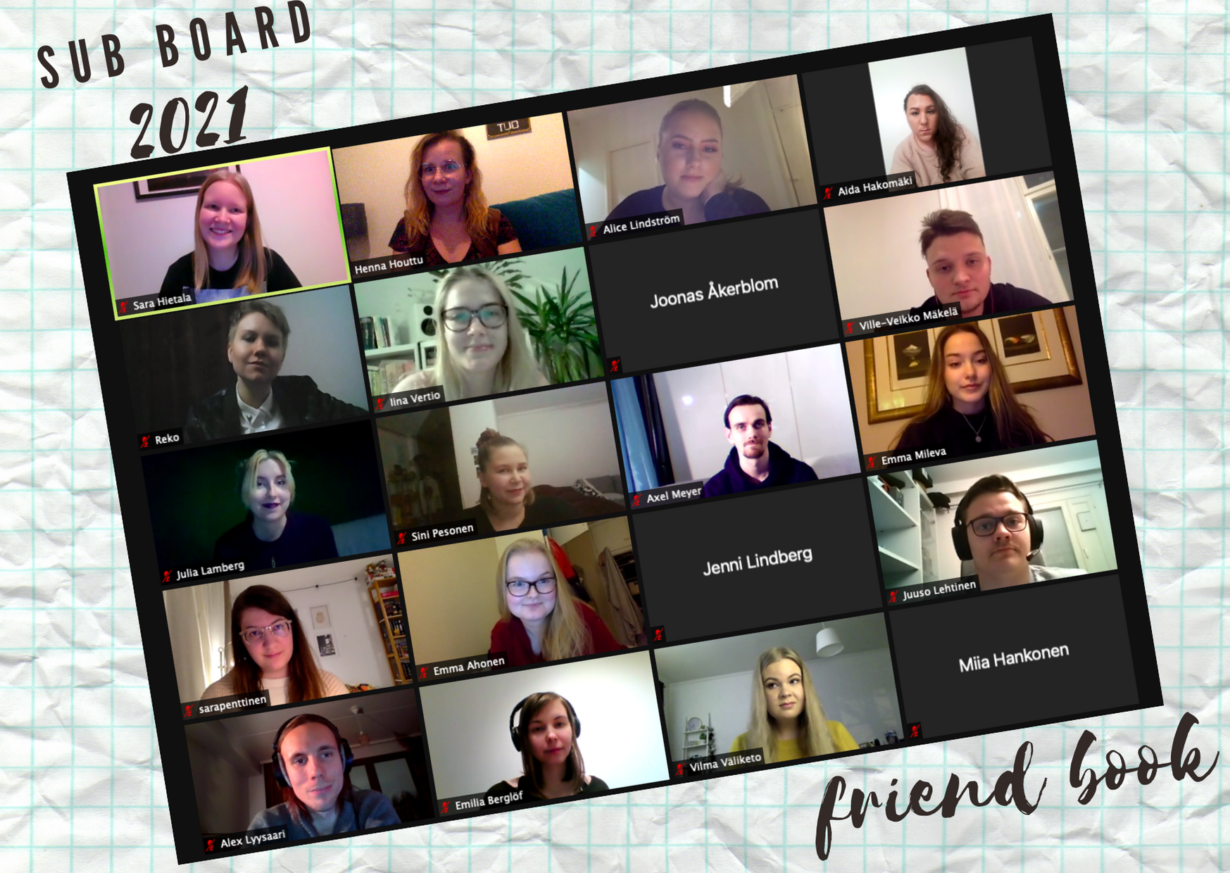 Getting to Know the Board 2021 – Pages of the Friend Book Revealed