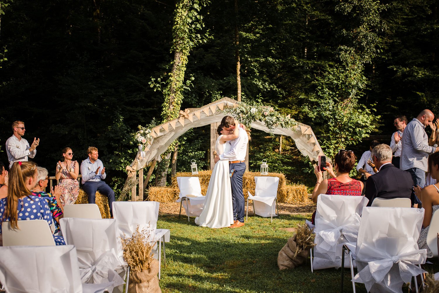 Mariage à l'Écrin de Verdure, Floessplatz à Mollkirch