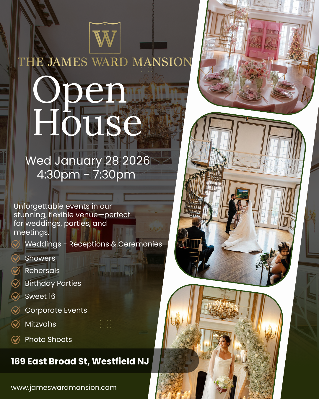 Open House Wednesday Jan 28 2026 The James Ward Mansion