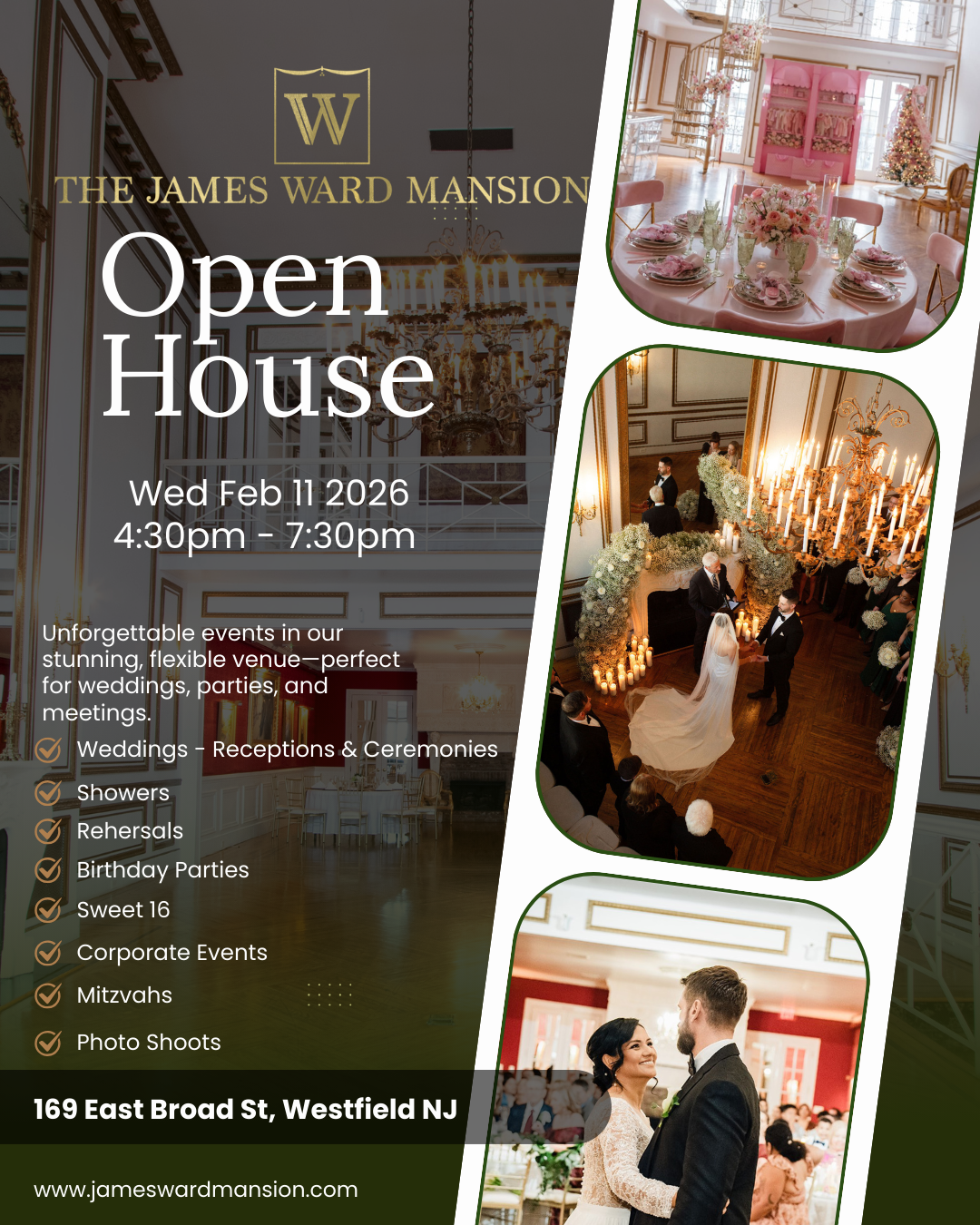 Open House Wednesday Feb 11 2026 The James Ward Mansion