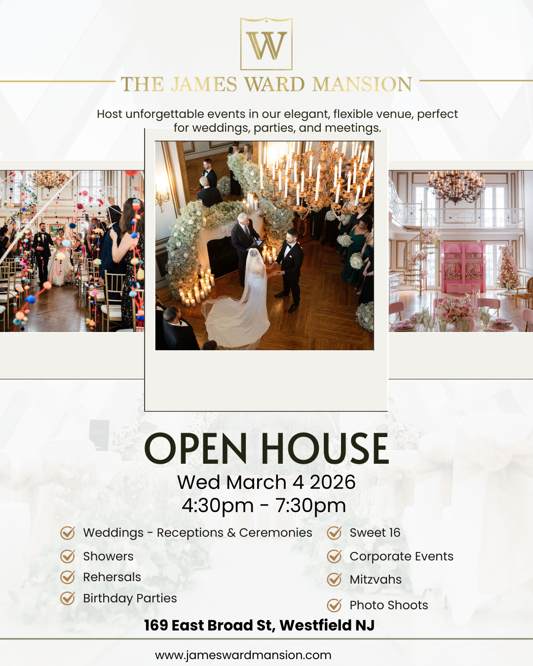 Open House Wednesday March 4 2026 The James Ward Mansion