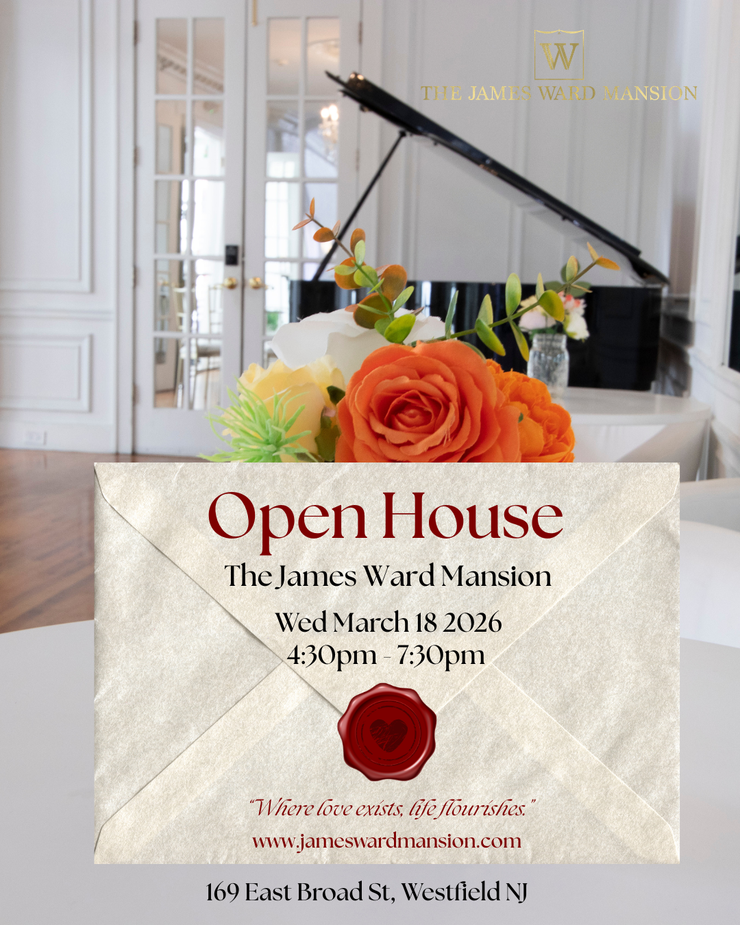 Open House Wednesday March 18 2026 The James Ward Mansion  